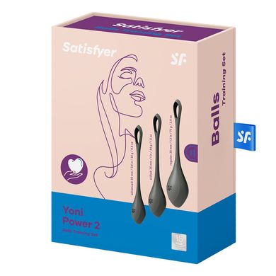 купити Набір йоні намистин Satisfyer Yoni Power 2 Black, діаметр 2-2,5-3см, маса 22-44-73 г SO5550 фото