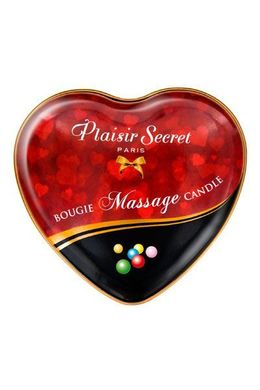 купити Масажна свічка серце Plaisirs Secrets Bubble Gum (35 мл) SO1866 фото