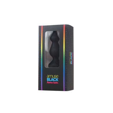 купити Анальна пробка Adrien Lastic Amuse Mini Black (S) з двома переходами, макс. діаметр 3 см AD20289 фото