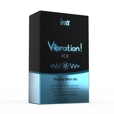 купить Рідкий вібратор Intt Vibration Ice (15 мл), густий гель, дуже незвичайний, діє до 30 хвилин SO2920 фото