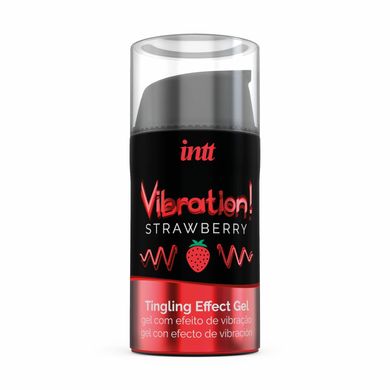 купити Рідкий вібратор Intt Vibration Strawberry (15 мл), густий гель, дуже смачний, діє до 30 хвилин SO2921 фото