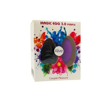 купить Віброяйце Alive Magic Egg 3.0 Purple з пультом ДК, на батарейках AL40763 фото