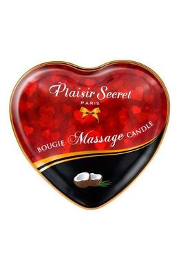 купити Масажна свічка серце Plaisirs Secrets Coconut (35 мл) SO1868 фото