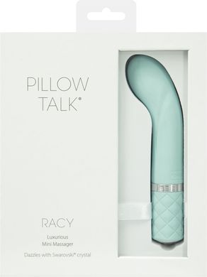 купить Розкішний вібратор Pillow Talk - Racy Teal з кристалом Сваровські для точки G, подарункове паковання SO2720 фото