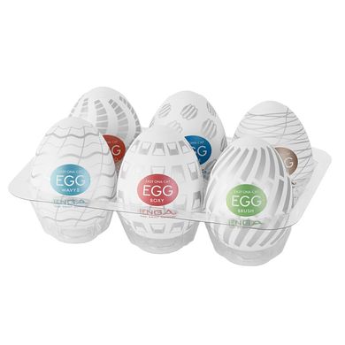 купить Набір мастурбаторів-яєць Tenga Egg New Standard Pack (6 яєць) SO5493 фото