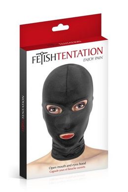 купити Капюшон для БДСМ з відкритими очима та ротом Fetish Tentation SO3758 фото