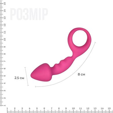 купити Анальна пробка Adrien Lastic Budy Pink із стимулюючою ніжкою, макс. діаметр 2,5 см AD20081 фото