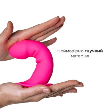 купити Дилдо з присоскою Adrien Lastic Hitsens 2 Pink, відмінно для страпона, макс діаметр 4 см, довжина 16 AD24011 фото