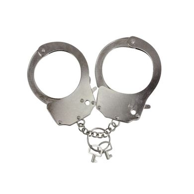 купить Наручники металеві Adrien Lastic Handcuffs Metallic (поліцейські) AD30400 фото