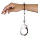 Наручники металлические Adrien Lastic Handcuffs Metallic (полицейские) 3 из 4