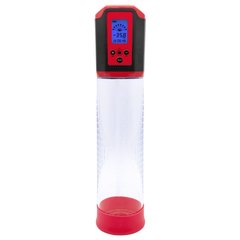 купити Автоматична вакуумна помпа Men Powerup Passion Pump Red, LED-табло, перезаряджувана, 8 режимів SO6226 фото