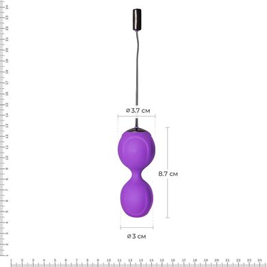 купить Вагінальні кульки з вібрацією Adrien Lastic Kegel Vibe Purple, діаметр 3,7 см AD40753 фото