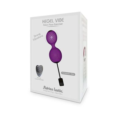 купити Вагінальні кульки з вібрацією Adrien Lastic Kegel Vibe Purple, діаметр 3,7 см AD40753 фото