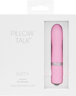 купити Розкішний вібратор PILLOW TALK - Flirty Pink з кристалом Сваровські, гнучка голівка SO2725 фото