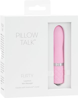 купити Розкішний вібратор PILLOW TALK - Flirty Pink з кристалом Сваровські, гнучка голівка SO2725 фото