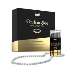 купити Набір для перлинного масажу Intt Pearls in Love: намисто та силіконовий масажний гель SO2928 фото