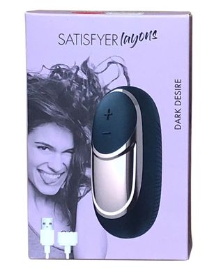 купити Потужний вібратор Satisfyer Lay-On - Dark Desire, водонепроникний, 15 режимів роботи SO2865 фото