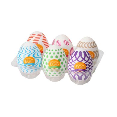 купить Набір мастурбаторів-яєць Tenga Egg Wonder Pack (6 яєць) SO5500 фото