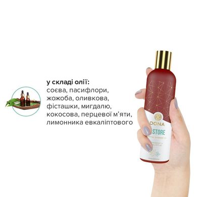 купить Натуральна масажна олія DONA Restore – Peppermint & Eucalyptus (120 мл) з ефірними оліями SO2620 фото