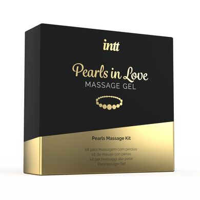 купить Набір для перлинного масажу Intt Pearls in Love: намисто та силіконовий масажний гель SO2928 фото