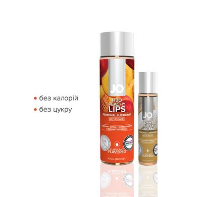 купити Комплект смакових лубрикантів System JO GWP — Peaches & Cream — Peachy Lips 120 мл & H2O Vanilla 30 SO6771 фото