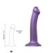 Насадка для страпона Strap-On-Me Mono Density Dildo Violet M, диам. 3,3см, однослойный силикон, гибк 3 з 5