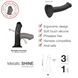 Насадка для страпона Strap-On-Me Mono Density Dildo Violet M, диам. 3,3см, однослойный силикон 5 из 5