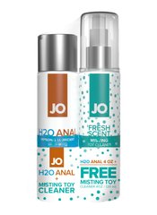 купить Комплект System JO GWP — ANAL H2O Lubricant 120 мл + Misting Toy Cleaner 120 мл SO6772 фото