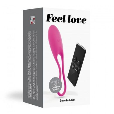 купити Виброяйце Love To Love Feel Love Pink з пультом ДК та регулюванням інтенсивності SO3087 фото