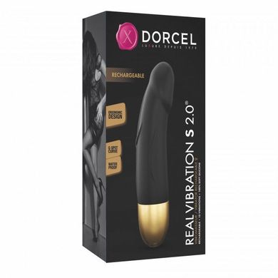 купить Вібратор Dorcel Real Vibration S Gold 2.0, діаметр 3,7см, перезаряджається, для точки G SO3565 фото