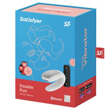 купить Смартвібратор для пар Satisfyer Double Fun (White) з пультом ДК SO5057 фото