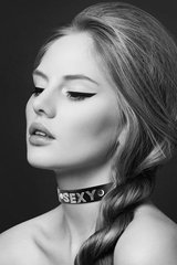 купити Чокер зі стразами Bijoux Pour Toi - SEXY, натуральна шкіра SO1876 фото