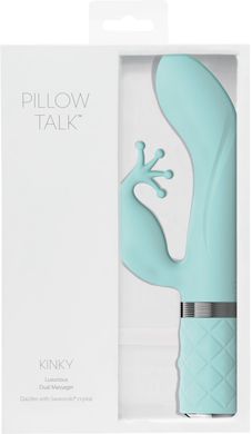 купити Розкішний вібратор-кролик Pillow Talk - Kinky Teal з кристалом Сваровські, потужний SO2716 фото