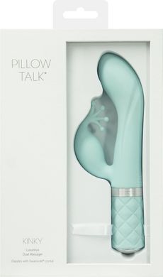 купить Розкішний вібратор-кролик Pillow Talk - Kinky Teal з кристалом Сваровські, потужний SO2716 фото