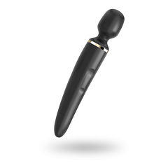 купить Вібромасажер Satisfyer Wand-er Woman (Black/Gold), водонепроникний, потужний, розмір XXL SO3456 фото