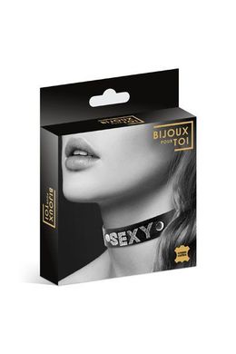 купити Чокер зі стразами Bijoux Pour Toi - SEXY, натуральна шкіра SO1876 фото