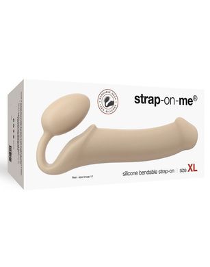 купить Безремінний страпон Strap-On-Me Flesh XL, повністю регульований, діаметр 4,5 см SO2352 фото