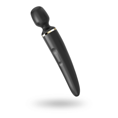 купить Вібромасажер Satisfyer Wand-er Woman (Black/Gold), водонепроникний, потужний, розмір XXL SO3456 фото