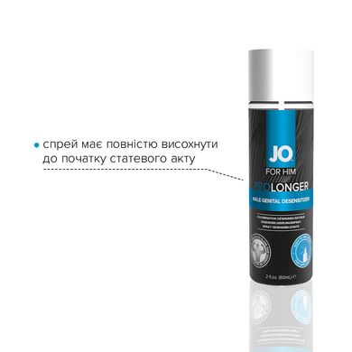 купити Пролонгувальний спрей System JO Prolonger Spray with Benzocaine (60 мл) не містить мінеральних масел SO1832 фото