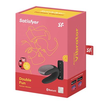 купити Смартвібратор для пар Satisfyer Double Fun (Black) з пультом ДК SO5058 фото